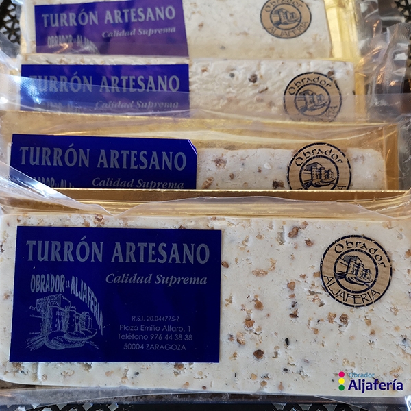 Turrón de paraliné al caramelo